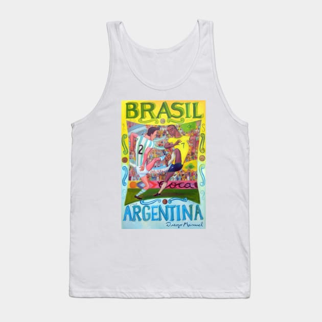 Brasil Argentina Tank Top by diegomanuel